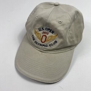 US Open 2012 The Olympic Club Hat Cap Strap Back Beige Golf USGA Mens